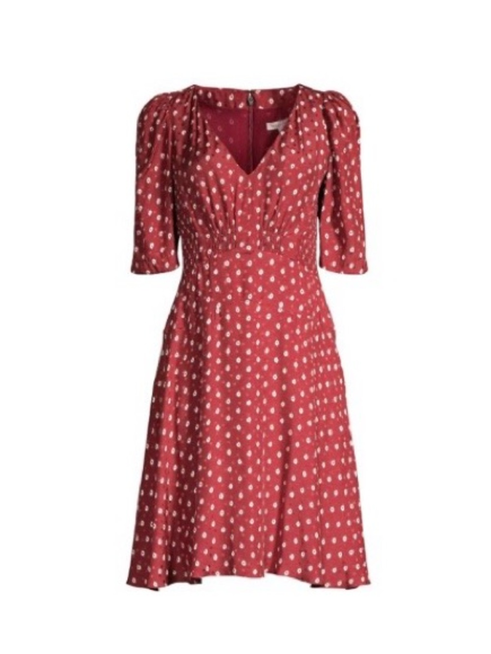 Rebecca Taylor Sunrise Dot Stretch-Silk Dress